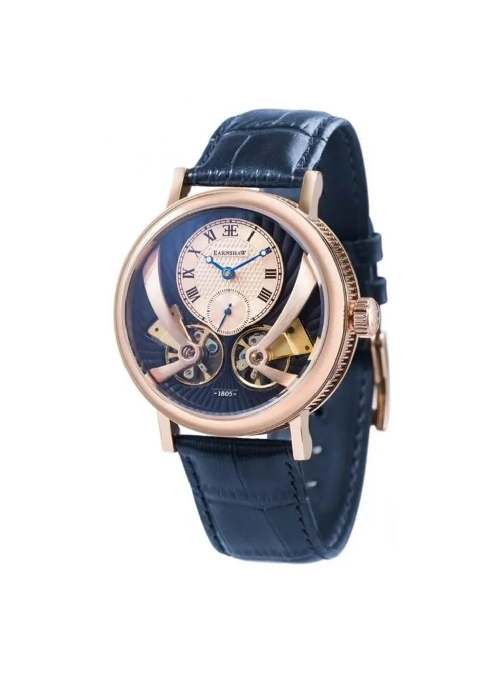 NWT Thomas Earnshaw Beaufort Anatolia Blue Dial Men's Watch